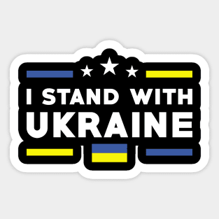 I Stand With Ukraine Sticker